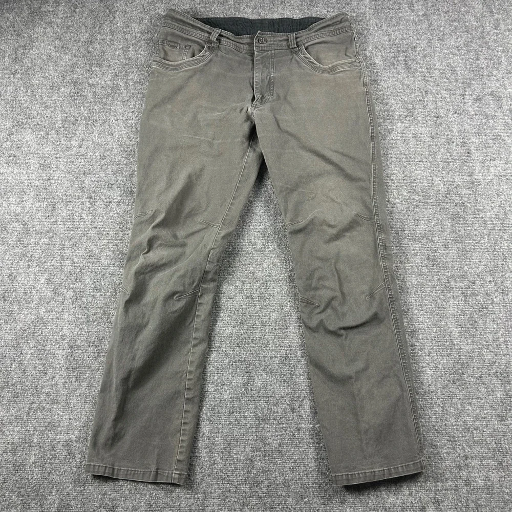 Kuhl Kanvus Jean Mens‎ 32x31 Gray Vintage Patina Dye Stretch Canvas Work Pants